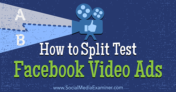 Как разделить тестовую видеорекламу в Facebook от Меган О'Нил в Social Media Examiner.