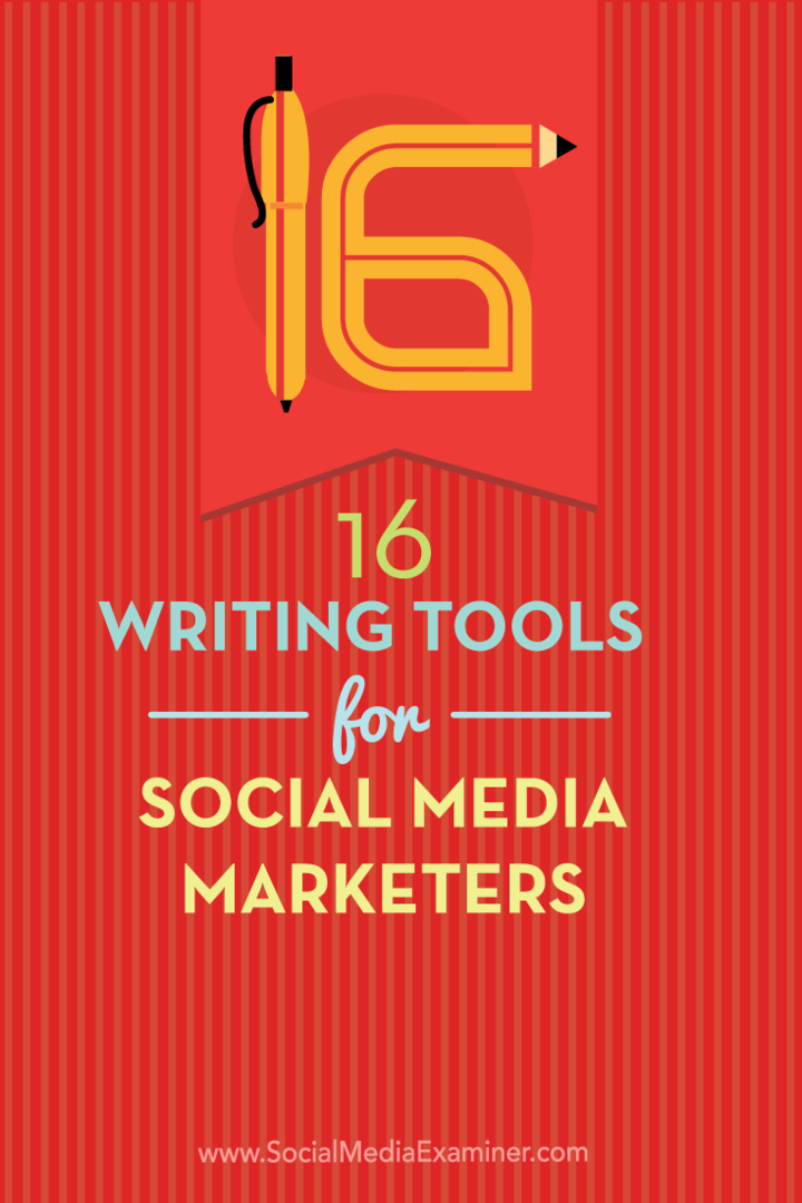 16 инструментов письма для маркетологов в социальных сетях: специалист по социальным медиа