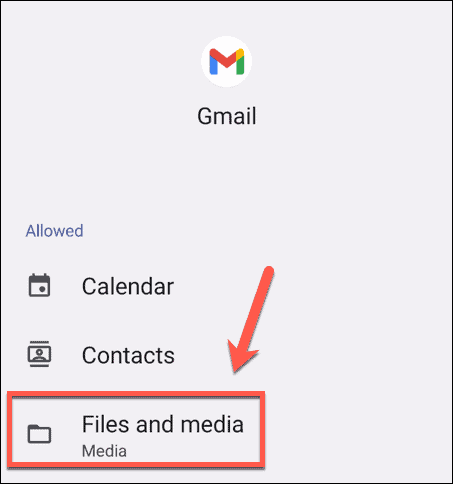 Файлы gmail и настройки мультимедиа для Android
