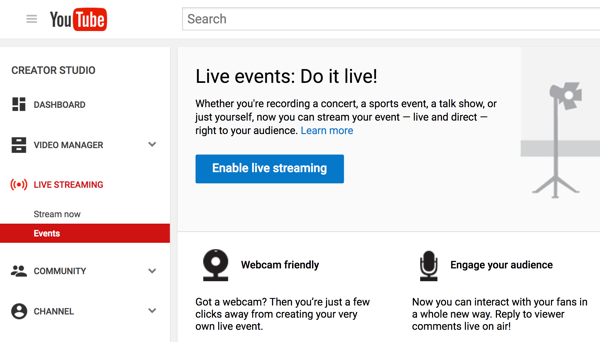 Настройте Hangouts в прямом эфире с YouTube Live, чтобы провести видео-интервью.