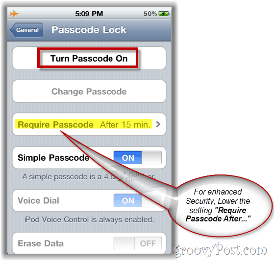 Защитите свои данные, включив пароль блокировки пароля на вашем iPhone