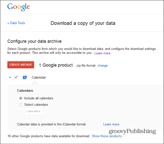 Как загрузить данные Gmail и Календаря Google