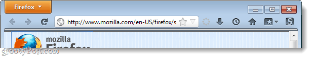 Панель вкладок Firefox 4 скрыта