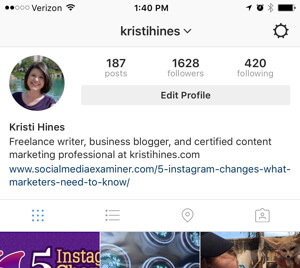 настройки бизнес-профиля instagram