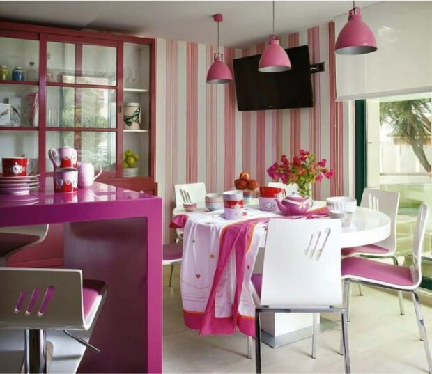 розовые кухонные аксессуары