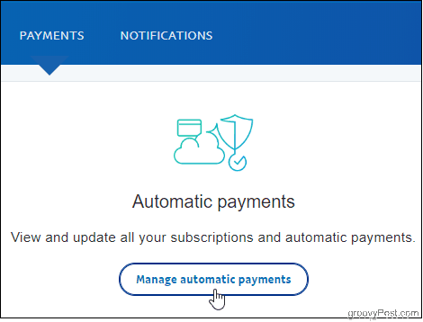 PayPal Click Управление автоматическими платежами