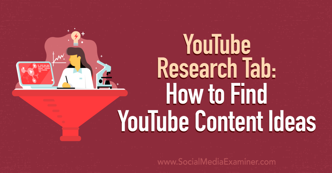Вкладка «Исследования YouTube»: как найти идеи контента для YouTube от Social Media Examiner