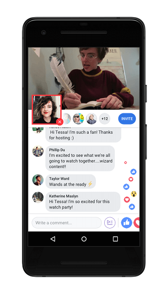 Facebook также внедряет функцию Live Commentating, которая позволяет организатору Watch Party вести прямую трансляцию в рамках Watch Party в режиме «картинка в картинке», чтобы делиться комментариями во время воспроизведения видео.