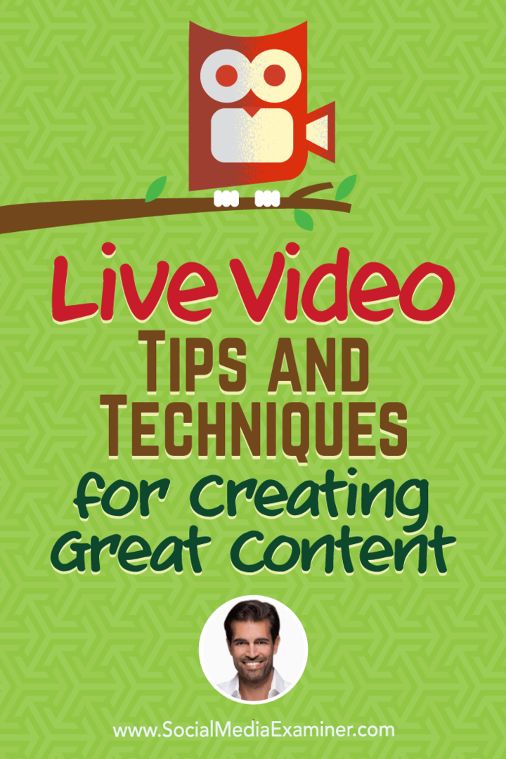 Живое видео: советы и методы создания качественного контента: специалист по социальным медиа