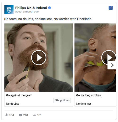 В рекламе видео-карусели Philips представляет несколько вариантов использования своего продукта.