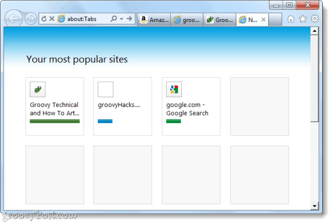 скриншот кандидата на выпуск Internet Explorer 9