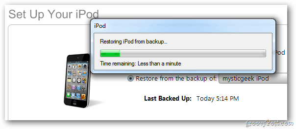 Восстановление iPod