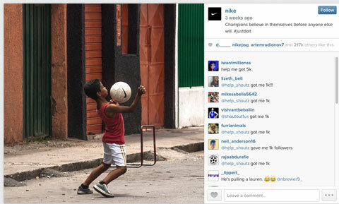 изображение чемпионата мира по футболу nike в instagram с хэштегом #justdoit