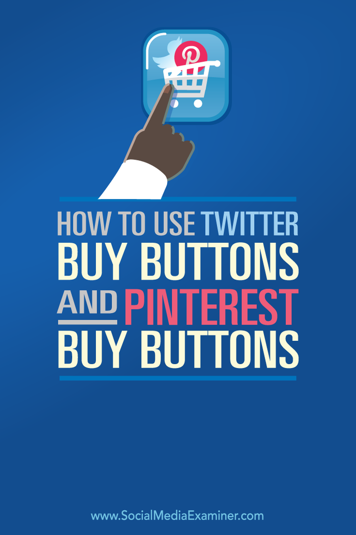 как использовать кнопки покупки в твиттере и pinterest