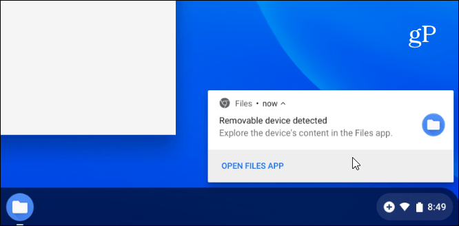 Ошибка извлечения диска Chromebook