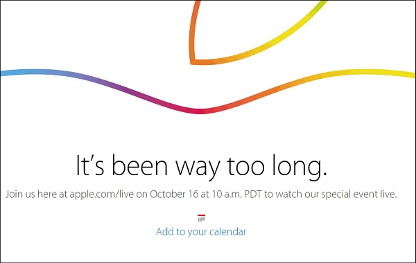 Apple в прямом эфире транслирует свое событие завтра