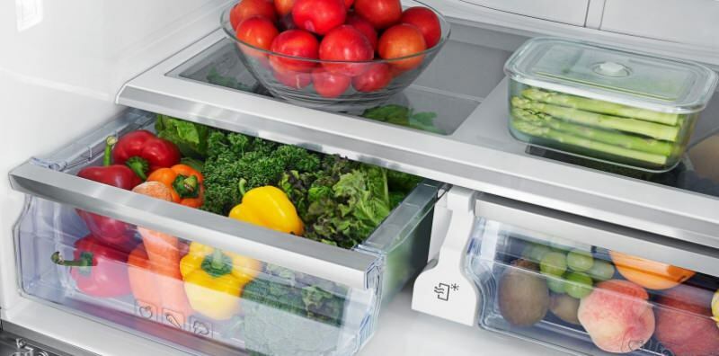 как поставить овощи в холодильник