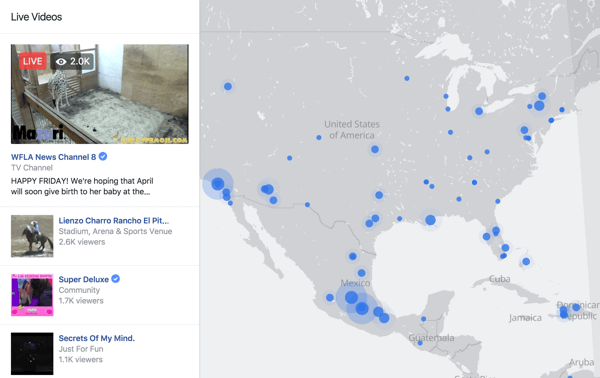 Карта Facebook Live Map - это интерактивный способ для зрителей найти прямые трансляции в любой точке мира.
