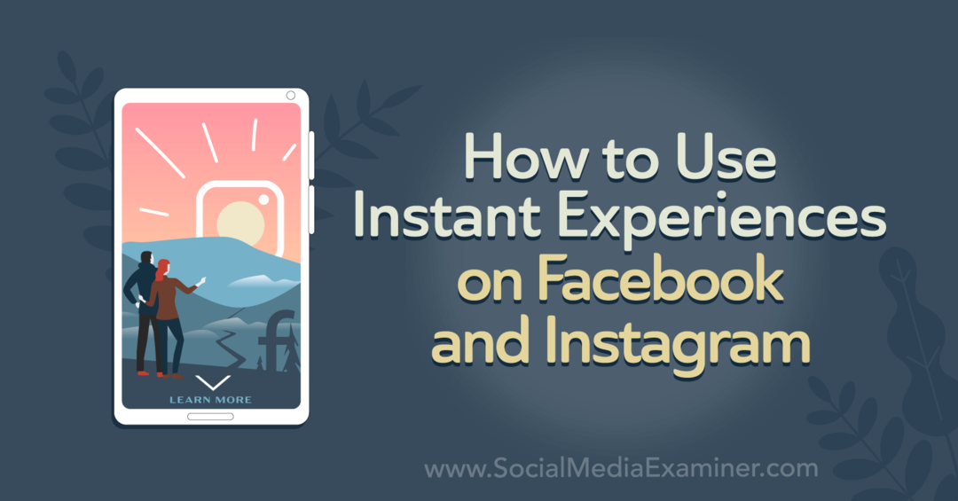 Как использовать Instant Experiences в Facebook и Instagram, Коринна Киф