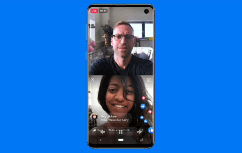 Facebook возвращает Live With, который позволяет администраторам страниц или владельцам профилей выбирать гостя, чтобы общаться с ними во время мобильной трансляции.