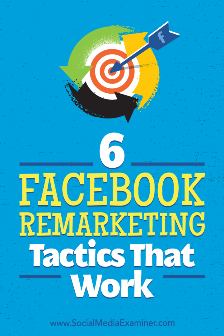 6 эффективных тактик ремаркетинга в Facebook: специалист по социальным медиа