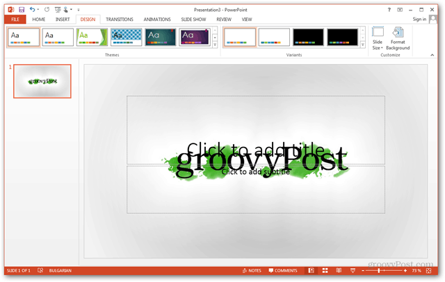 Шаблон Office 2013 Создание Создание индивидуального дизайна Учебник по настройке слайдов POTX Как создать собственный фон