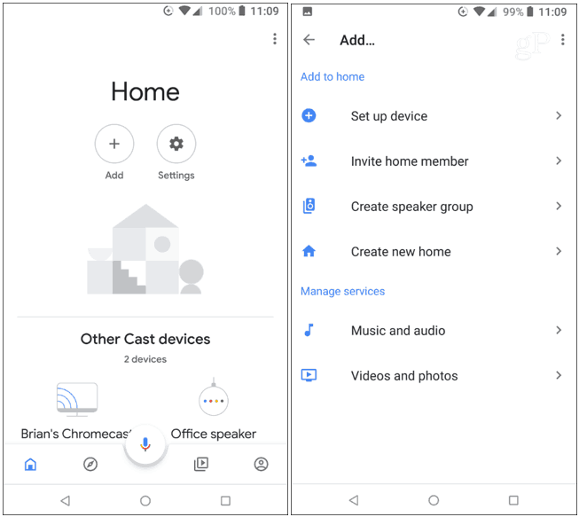 Google Home App Добавить устройство