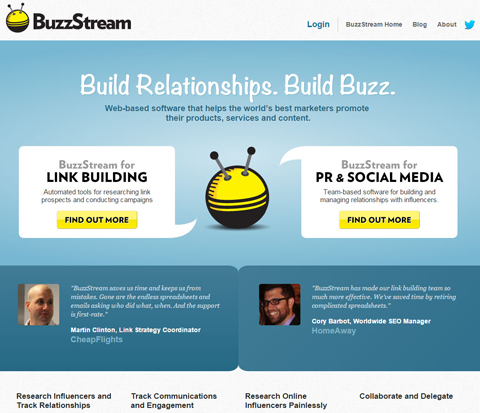 веб-сайт buzzstream