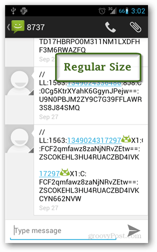 Android обычный размер текста