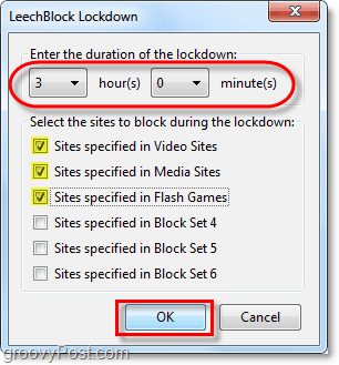 leechblock мгновенно блокирует время, затрачиваемое на сайты, потраченные на указанное количество времени