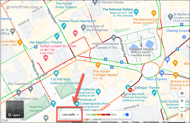 гугл карты живые пробки