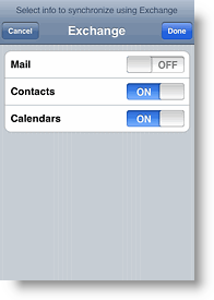Apple iPhone и iPod Touch отключают синхронизацию почты с помощью ActiveSync Exchange