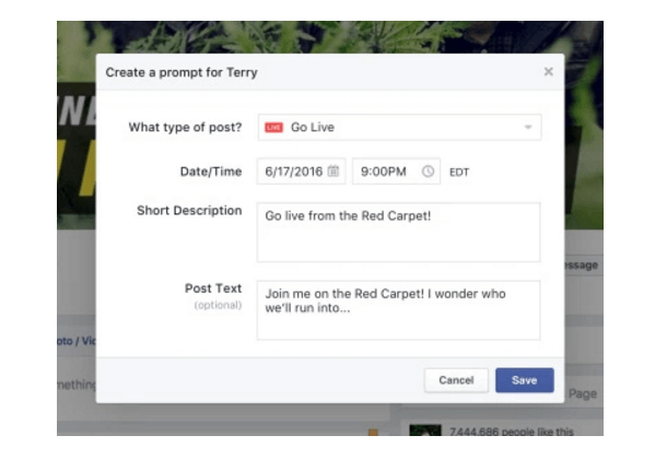 Facebook Mentions добавляет несколько новых функций прямой трансляции, таких как черновики и напоминания живого видео, инструменты модерации комментариев, обрезка воспроизведения и другие инструменты настройки.