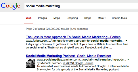 маркетинг в социальных сетях поиск в google +
