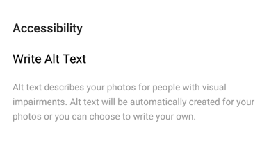 Как добавить альтернативный текст к постам в Instagram, описание альтернативного текста и для какой цели он служит
