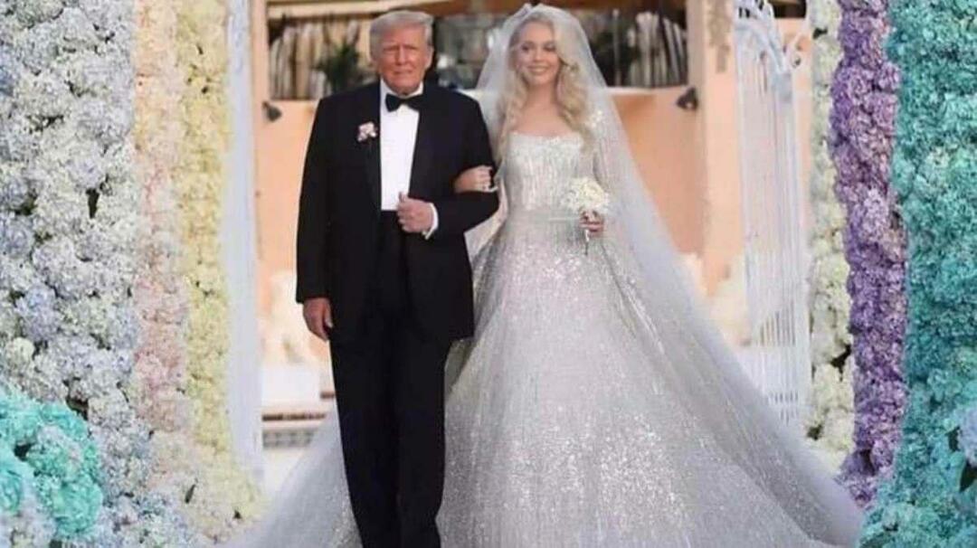 Свадебное платье Тиффани Трамп отметило свадьбу