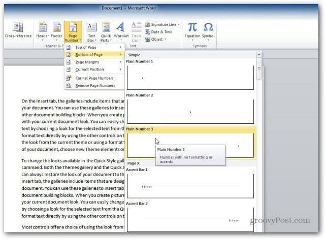 Как добавить номера страниц в документы Microsoft Word