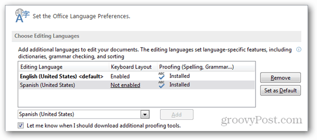 Как добавить дополнительные языки в Office 2013