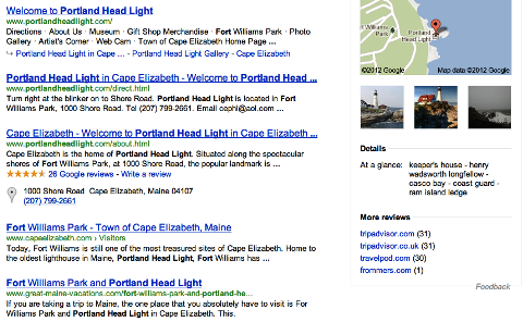 фара google seo portland