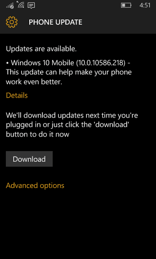 Апрельское обновление Windows 10 Mobile