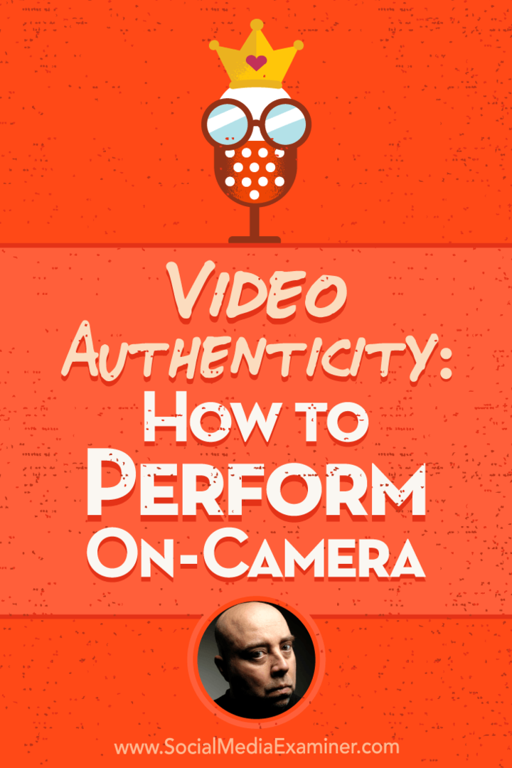 Подлинность видео: как выступать перед камерой с участием Дэвида Х. Лоуренса XVII в подкасте по маркетингу в социальных сетях.