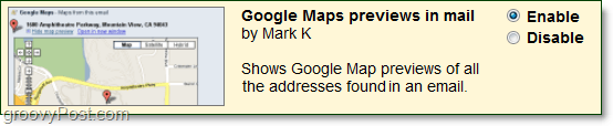 Gmail Labs Google Maps превью в почте