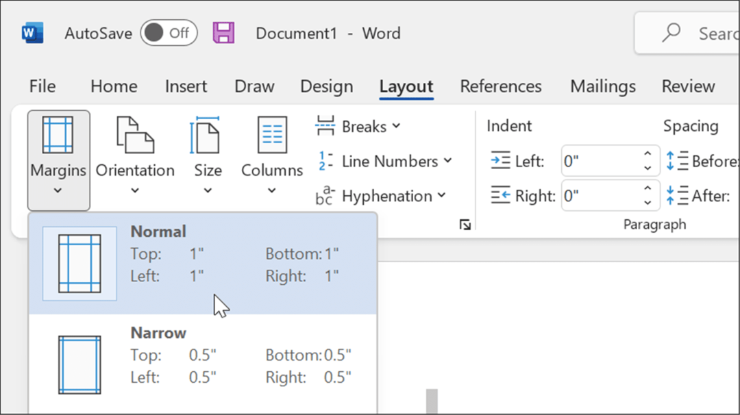 Макет Формат полей в стиле апа в Microsoft Word