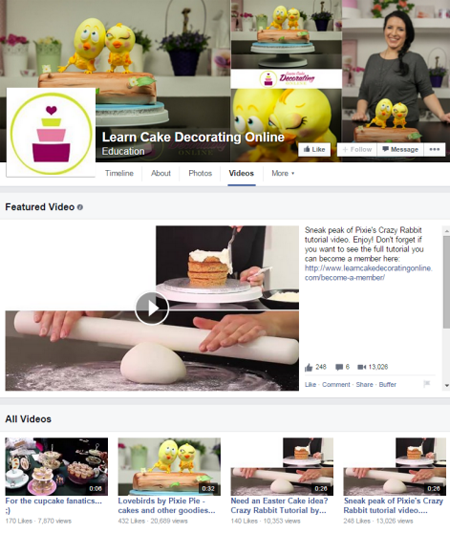 научиться украшать торты онлайн на Facebook видео