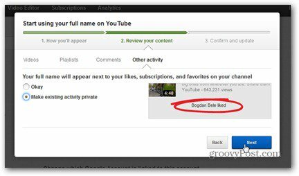 youtube настоящее имя комментировать рецензию делать лайки подписки приватные