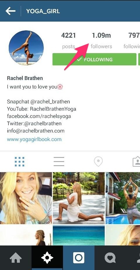 аккаунт instagram для yoga_girl