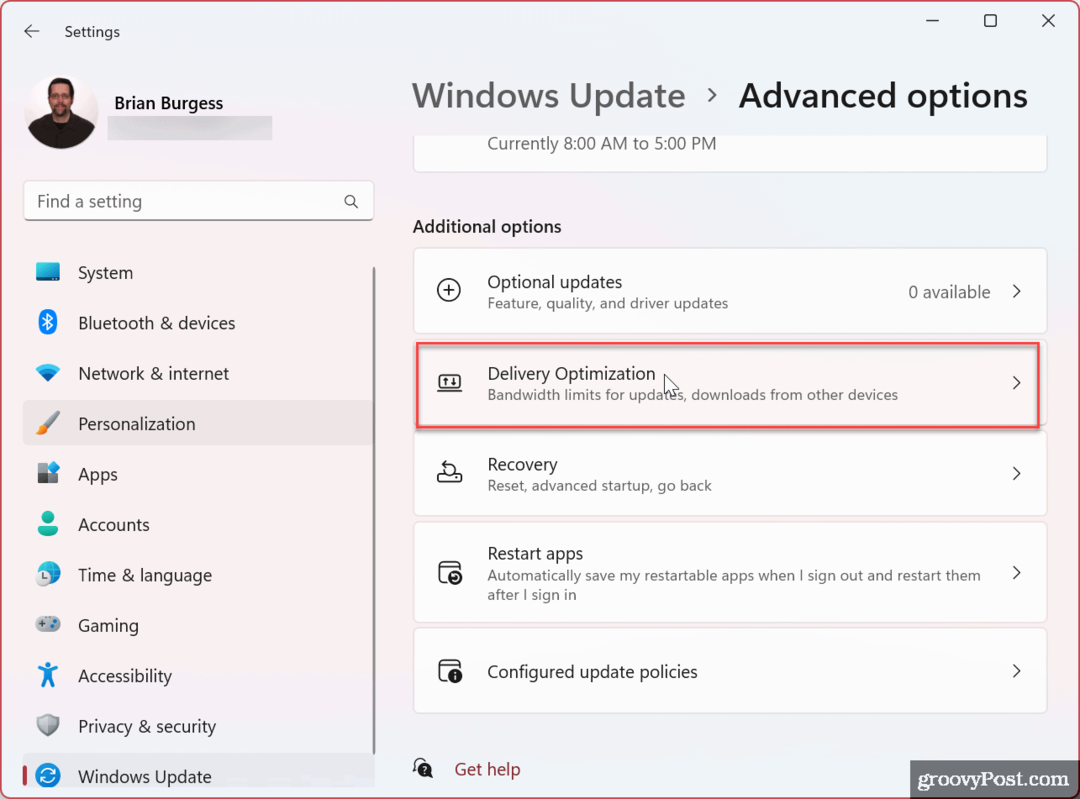 Ограничение пропускной способности для Windows 11