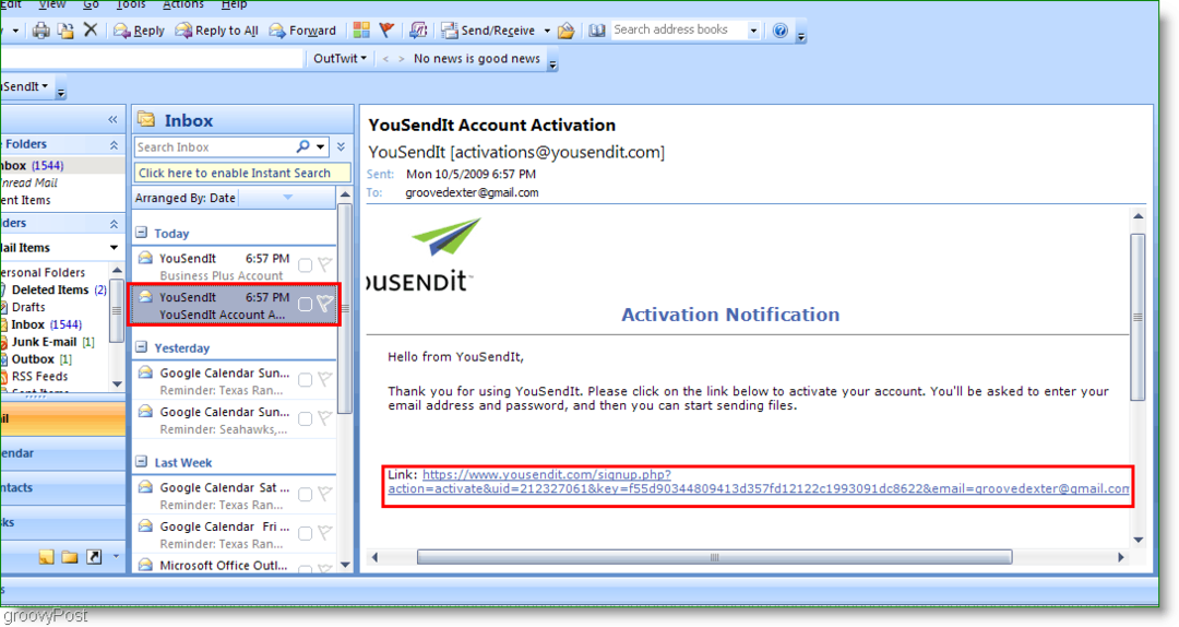 Как отправить большие файлы в Outlook бесплатно с помощью YouSendIt