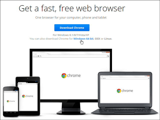 64-разрядная версия Google Chrome теперь доступна для Windows 7 и выше