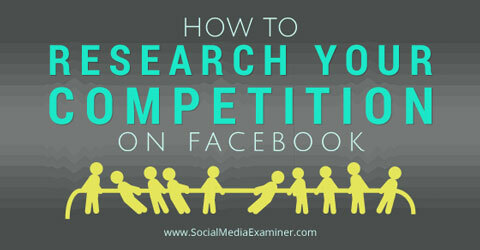исследуйте своих конкурентов на фейсбуке